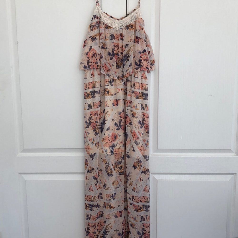 Floor length floral Dress